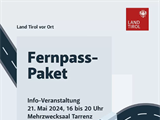 Plakat "Land Tirol vor Ort" Tarrenz Fernpass-Paket